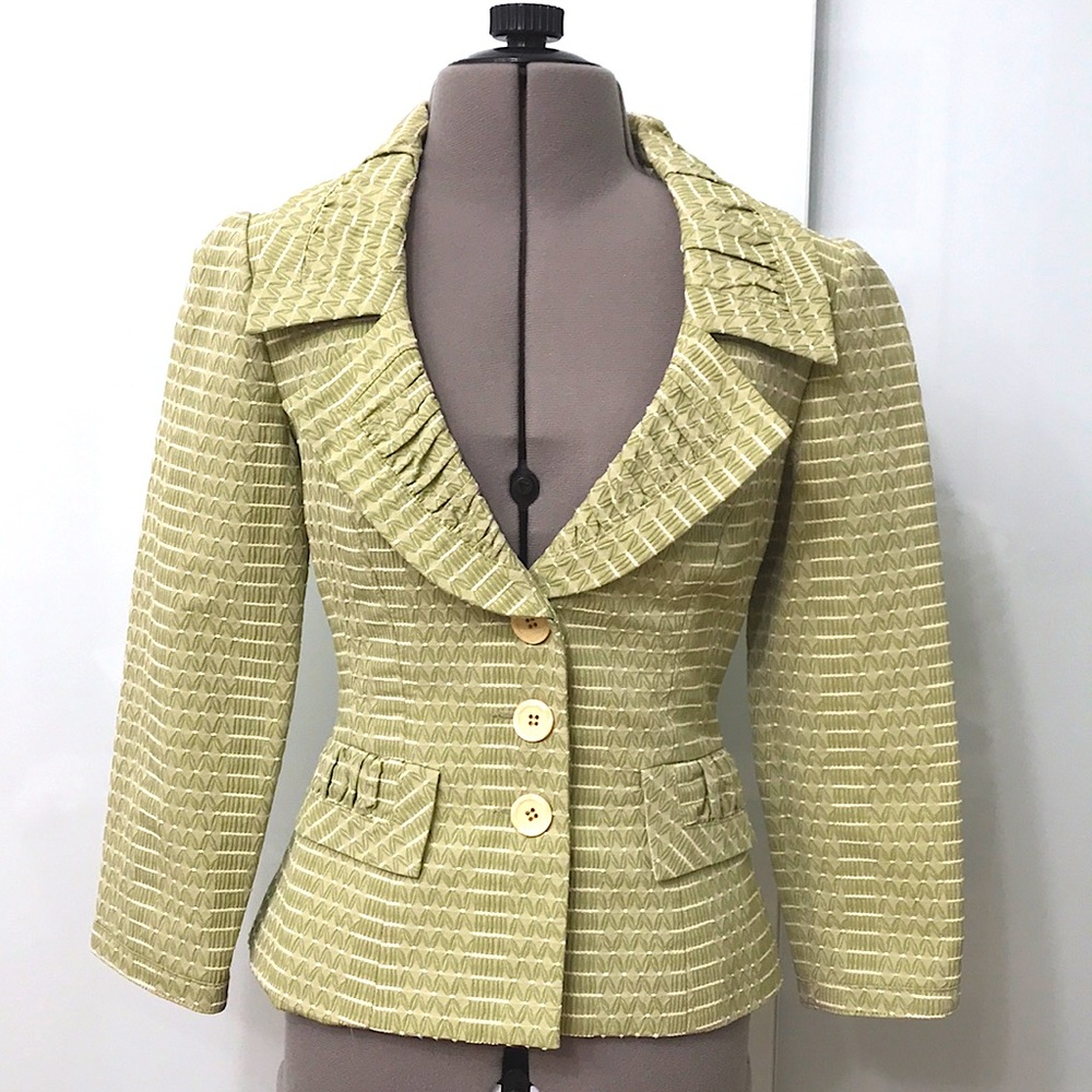 Nanette Lepore blazer size 2 green
